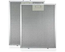 2 stuks afzuigkapfilters van metaal- vetfilter-filter voor afzuigkap universeel-320 x 260 mm-5-laags aluminium universeel gaasafzuigkapfilter-geschikt voor veel toonaangevende merken afzuigkappen.