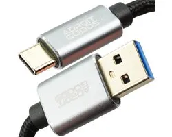AdroitGoods USB-A naar USB-C Kabel USB 3.2 – 5 Gbps Datakabel – Gevlochten Nylon – Snelle Overdracht & Stabiele Verbinding - High-Speed USB 3.2 Datakabel - 2m