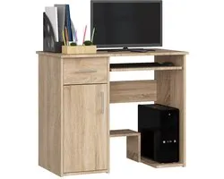 Bureau JAY met 1 Lade / Computerbureau / Computer Tafel / Bureautafel / Sonoma Eik / 90 x 74 x 50 cm