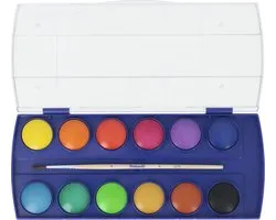 Pelikan dekverfdoos F355 - 12 kleuren - met penseel