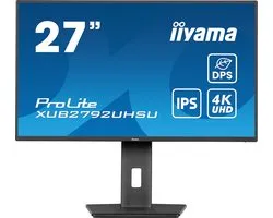 iiyama ProLite XUB2792UHSU-B6 - 27 pouces - 4K - IPS - Hub USB (3x) - réglable en hauteur