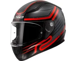 LS2 FF353 Rapid II Circuit Zwart Rood 06 Integraalhelm - Maat 2XL - Helm