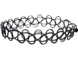 Tattoo choker ketting - 25 cm