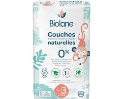 Biolane Natuurlijke Luiers 52 Luiers Maat 3 (4-9 Kg)