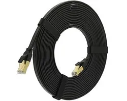 Flexibele Cat 8 Ethernet LAN Kabel - 20 Meter RJ45 Patchkabel voor PC, Laptop, Smart TV, Router, Modem, Switch, Hub, PS4/PS5, IPTV-Box
