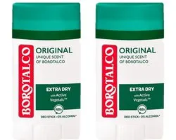 Borotalco Déodorant Stick 2 x 40 ml Pack économique