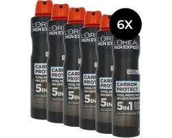 L'Oréal Men Expert Carbon Protect Deodorant Spray - 6 x 250 ml