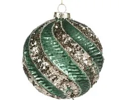 Goodwill - Kerstbal - Glas - Groen - 2 stuks