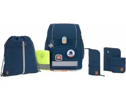 Lässig Schooltas School Set Boxy Unique Navy Blauw