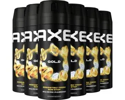 AXE - Deodorant Bodyspray - Gold - 6 x 150 ml - Voordeelverpakking