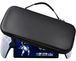 Hard-Case-Voor-Ps5-Portal-Remote-Player-Beschermende-Opbergtas-Met-Gaasvak-Compatibel-Met-Ps-Portal-Zwart