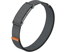 Strap-it Nylon Bicep bandje geschikt voor Fitbit Air - Zwart