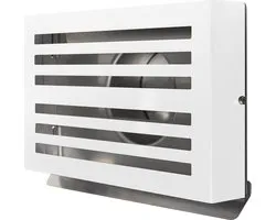 Grille de soufflage et d'extraction en saillie Ø 150 mm blanc (RAL9010) avec filet à mailles grossières
