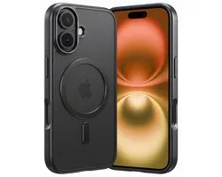 Hoes - Geschikt voor Apple iPhone 16 - Magsafe Compatible - Sterk & Shockproof - Back Cover - Shock Proof Case - Telefoon Hoesje Shockproof - Zwart