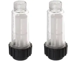 2 x Trade-Shop waterfilter/filterpatroon (3/4 inch), compatibel met Einhell, Black & Decker, Bosch, Stihl, Nilfisk, Parkside hogedrukreiniger