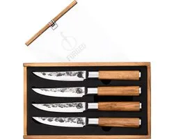 Forged Olive 4 pièce(s) Jeu de couteaux