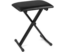 Flexzion Folding Piano Bench - Adjustable Keyboard Seat and Musician's Stool - ShopVlot