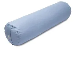 Coussin de méditation traversin bleu coton bio (OCS) – 60 cm x 16 cm