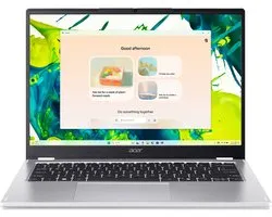 Acer Aspire Spin 14 ASP14-51N-51S8 - 2-in-1 Convertible - 14 inch Touchscreen - Core Ultra 5 - 16GB - 512GB SSD - Zilver - AZERTY