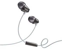 TCL Wired In-Ear Earphones with Mic - phantom black