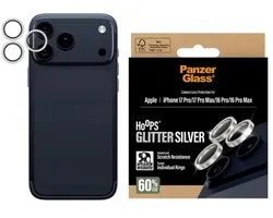 PanzerGlass Hoops Optic Rings Camera Protector geschikt voor Apple iPhone 17 Pro / 17 Pro Max - Glitter Zilver