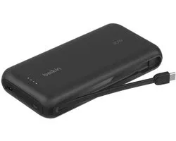 Belkin BoostCharge 20.000mAh Powerbank 30 watt met Geïntegreerde USB-C Kabel - Zwart