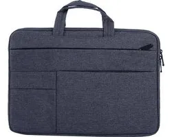 MoKo H621 Laptop Sac à bandoulière Compartiments de rangement Sac pour ordinateur portable 14,1 pouces - Housse polyvalente pour ordinateur portable 14,1-14-15-15,4 pouces Dell Microsoft Acer Asus, Dynabook Tecra / Satellite Pro 14 gris foncé