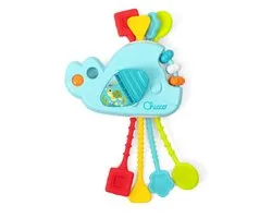 Chicco Multisensorische Trekkoord Walvis - Montessori Grijp & Bijtspeelgoed (1-3 Jaar)