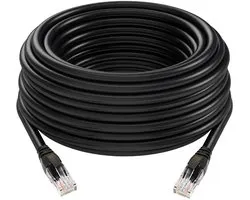 Nexara - Internetkabel 30 Meter - LAN Kabel CAT6 - UTP Kabel - Ethernet Cable - Zwart