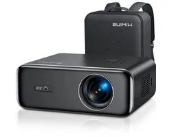 Wimius - Beamer - Projector Beamer - Projector 4k - 1080P - Automatische focus - met WiFi 6 en Bluetooth 5.2 - 600ANSI - Buiten- en thuisprojector - Zwart