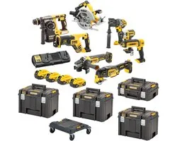 Dewalt DCK853P4T Kit Avantage 8 Pièces | 4X 18V 5.0AH En Coups En T