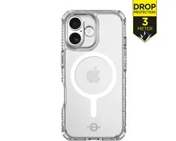 Coque transparente ITSKINS compatible avec Apple iPhone 17 MagSafe | Coque arrière antichoc ITSKINS Level 2 HybridMagClear R | Convient pour MagSafe | Convient pour le chargement sans fil avec Ring magnétique | Étui MagSafe -