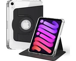 Étui Folio Book rotatif à 360° avec réveil/ Sleep - Convient pour iPad Mini 6 (2021) - Zwart