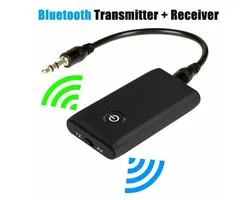 Aux Bluetooth Adapter, Bluetooth 5.3 Ontvanger Zender 2 in 1, Bluetooth Transmitter Low Latency, Bluetooth Audio Adapter met 3.5mm Jack voor TV, Stereo System, Hoofdtelefoon, Luidsprekers