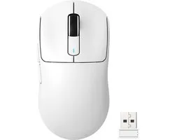 ATTACK SHARK Draadloze Gaming Muis - Wired/2.4G/BT5.4 - Lichtgewicht 49G - PAW3395 - 26000DPI - Wit