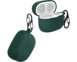 kwmobile housse pour étui pour écouteurs - Compatible avec Sony LinkBuds S - Étui de protection Trendy pour écouteurs sans fil en vert foncé