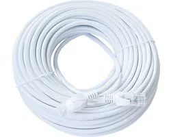 ValeDelucs Internetkabel 20 meter - CAT6 UTP Ethernet kabel RJ45 - Patchkabel LAN Cable Netwerkkabel - Wit