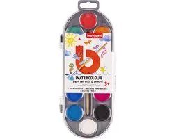 Bruynzeel Kids 12 aquarelles avec pinceau