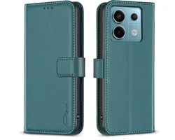 BINFEN Étui à Livres adapté à l'étui Xiaomi Redmi Note 13 Pro 5G / Poco X6 - Vert