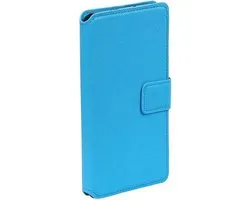 Blauw Samsung Galaxy J7 2015 TPU wallet case booktype hoesje HM Book