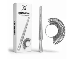 Xtrazz® Ringmeter - Ring Sizer - Ringmaat - Vingermeter - Vingermaatmeter - EU Maten - Rvs - Meter - Sieraden Meter