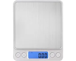 Balance de cuisine numérique - 500g à 0,01 gramme/0,001 once - balance de précision - balance de cuisine rechargeable - écran LCD - alimentation USB