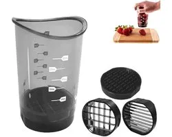 Cup Slicer - Multifunctionele snijder - Snel gemakkelijk Eisnijder - Uiensnijder - Groentesnijder - Catch Champignonsnijder - Aardbeiensnijder - Kitchen Slice - voor Aardbei, banaan, kiwi, ei, champignon, etc