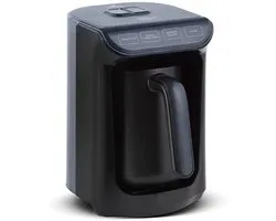 KARACA Hatır Cafetière turque rôtie, Anthracite, 5 tasses, Beaucoup de mousse, 535 W, Système d'avertissement vocal, Système d'avertissement lumineux, Cuillère doseuse, Nettoyage facile