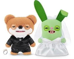 Fuggler Wedding Fuggs Knuffel - Bruid en bruidegom - 22 cm