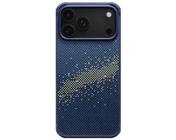 PITAKA Aramid ProGuard - Hoesje Geschikt voor Apple iPhone 17 Pro Max - Compatibel met MagSafe - Aramidevezel 600D - MIL-STD-810H - Back Cover Milky Way