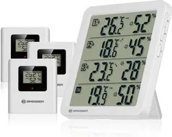 Bresser Weerstation - Quadro NV - Thermo-/ Hygrometer - Wit