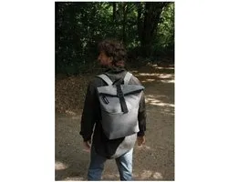 Reisenthel Rolltop Backpack Rugzak - 15,6 Inch laptop - 22L - Twist Silver Grijs