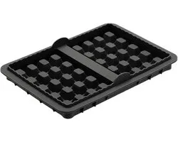 Waffle Baking Mold, Non-Stick Tray, Cookie Pan with Easy Release, Dessert Plate with Heat Resistance, Kitchen Tool, 20 x 12 cm Pancake Snack Maker pour Air Fryer Cake Cookie