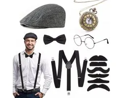 Peaky Blinders accessoires - Complete set voor heren - Jaren 20 stijl